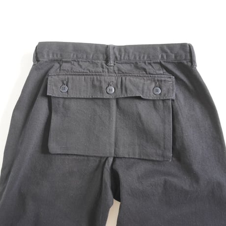 2色＊ユニセックス＊TIGRE BROCANTE-ティグルブロカン-11.5オンスデニム バックポケットカーゴパンツ/フェード、ブラック