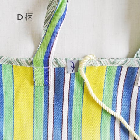4色＊goods＊SLOWHANDS-スロウハンズ-MULTI STRIPE MESH  TOTE