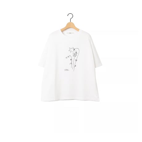 ＊ユニセックス＊ämne-アンヌ-" Blåklocka " half sleeve tee / amn-CS-096
