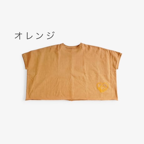 ＊レディース＊SLOWHANDS-スローハンズ- エンブロイダリー ポンチョT（握手