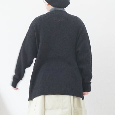 2色＊ユニセックス＊ORDINARY FITS-オーディナリーフィッツ-COTTON PULLOVER  KN005-125/ブラック、ベージュ