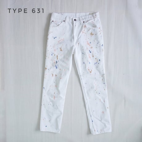 ユニセックス＊Nasngwam-ナスングワム-COLLISION PANTS TYPE631 スリムテーパード（ホワイトデニム リメイク）