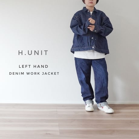 ユニセックス＊H.UNIT-エイチユニット-Left hand denim work jacket H-JK015