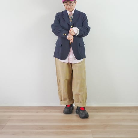 ＊ユニセックス＊J.PRESS ORIGINALS-Wool Polyester Stretch Tropical 3B Blazer / Baggy Fit