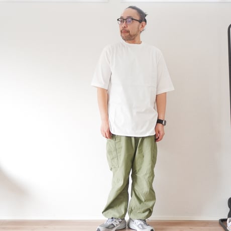 2色＊ユニセックス＊amne-アンヌ-JERSEY round hem tee / amn-CS-077