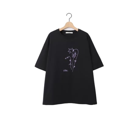 ＊ユニセックス＊ämne-アンヌ-" Blåklocka " half sleeve tee / amn-CS-096