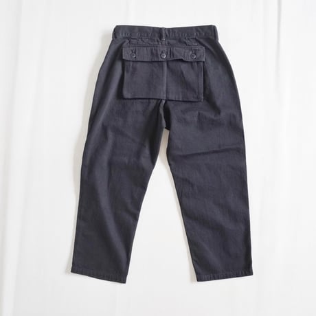 2色＊ユニセックス＊TIGRE BROCANTE-ティグルブロカン-11.5オンスデニム バックポケットカーゴパンツ/フェード、ブラック