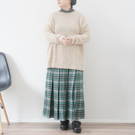 2色＊ユニセックス＊ORDINARY FITS-オーディナリーフィッツ-COTTON PULLOVER  KN005-125/ブラック、ベージュ