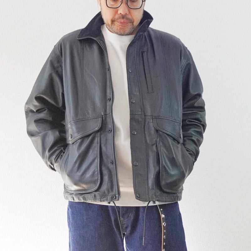 ユニセックス＊YOUSED-ユーズド-RETRO BAGGIES LEATHER JKT |