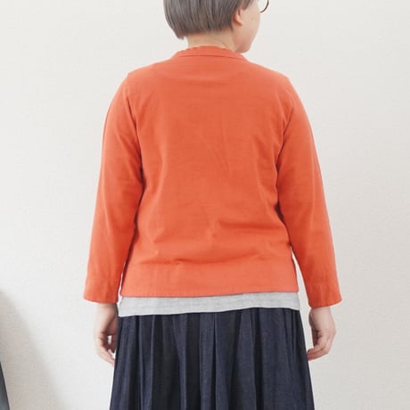 4色＊レディース＊TIGRE BROCANTE-ティグルブロカンテ-30フライス クルーネックカーディガン
