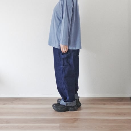 2色ユニセックス＊have a good day-ハブアグッドデイ-デニム ヘリンボーン ペインターパンツ