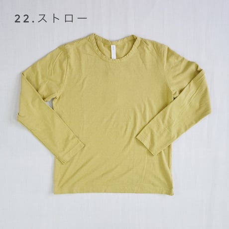 3色＊レディース＊prit-30/1リサイクルムラ糸天竺 長袖クルーネックTシャツ P91650