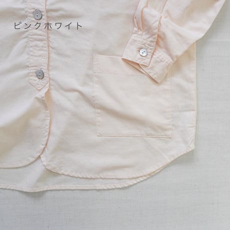 2色＊ASCOT by yim-アスコット バイ イム-コットンオックスフォード生地 フードシャツ