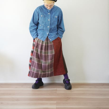 Y2K TIGRE BROCANTE ティグルブロカンテ　雲柄 34 ティグルブロカンテ 11.5ozデニム MARU5 パンツ unisex Indigo