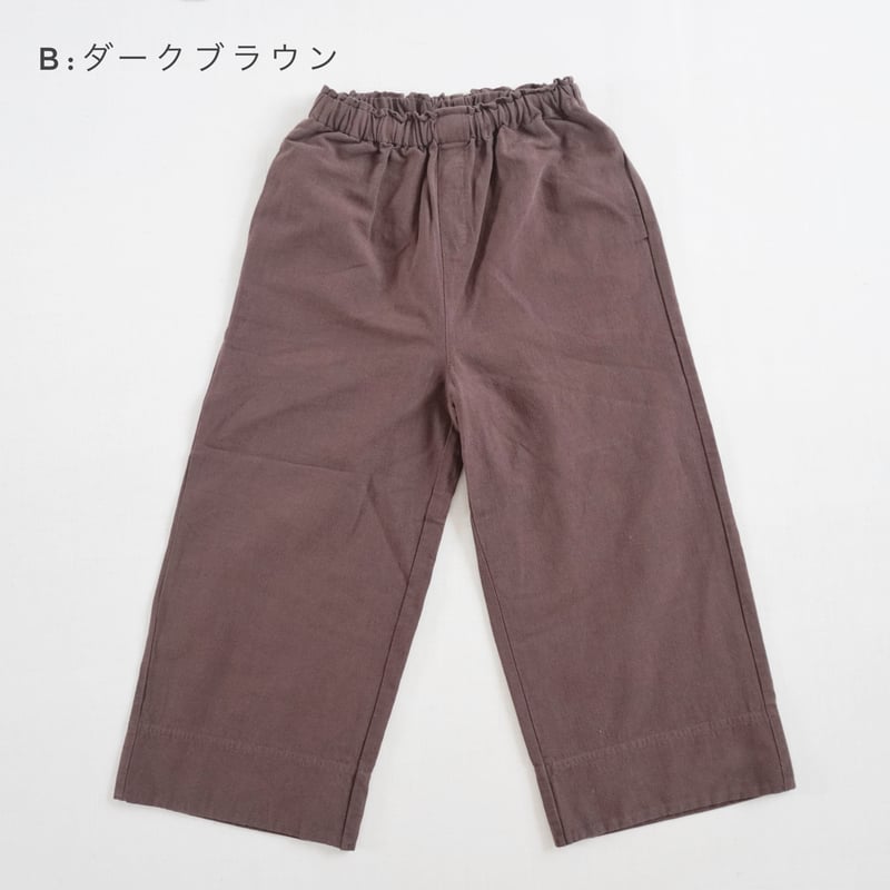 2色＊レディース＊ichi-イチ-コットンリネンキャンバスパンツ/240529 A  
