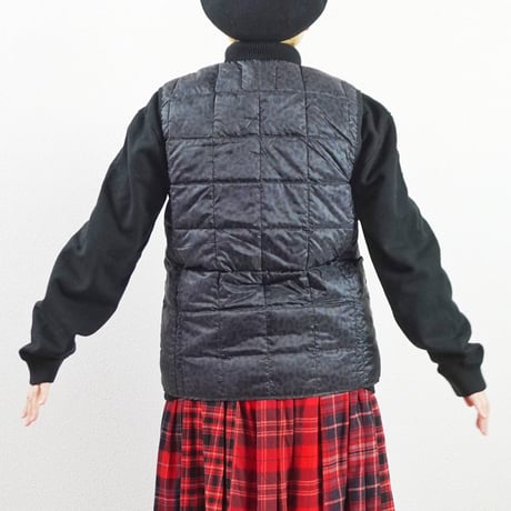 ＊レディース＊i c h i × TAION - Knit Cardigan + Leopard Inner Down Vest