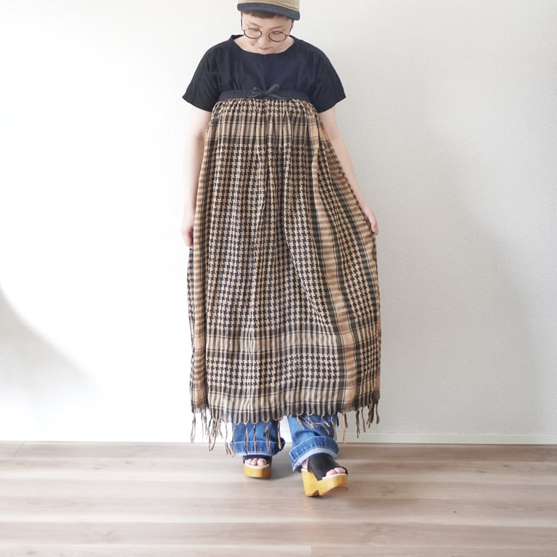 マルクルビアン　フランス製　再構築　リメイク　ダメージ　ブラックスカート マルクルビアン フランス製 再構築 リメイク ダメージ ブラック