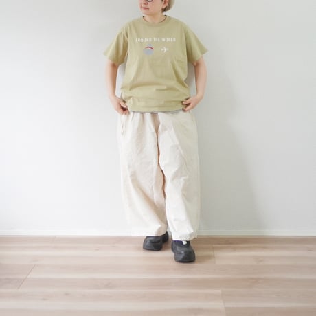 2色＊レディース＊Brocante-ブロカント-綿麻ウェザー コルドンパンツ33-0443X