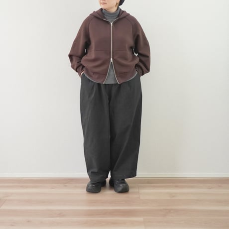 2色＊ユニセックス＊LA MOND-ラモンド-DOUBLE AIR KNIT UP HOODIE LM-C-218