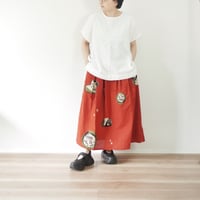 2色＊ASCOT-アスコット-織部柄タックスカート