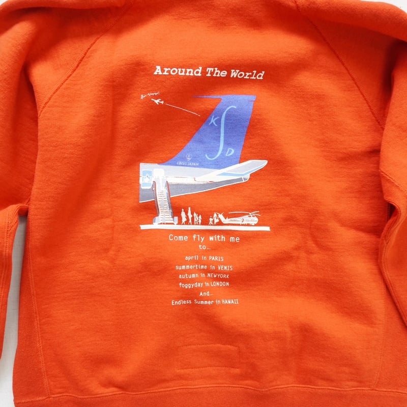 2色＊レディース＊快晴堂 -裏起毛ロゴパーカー “Come fly with me”/ 53C