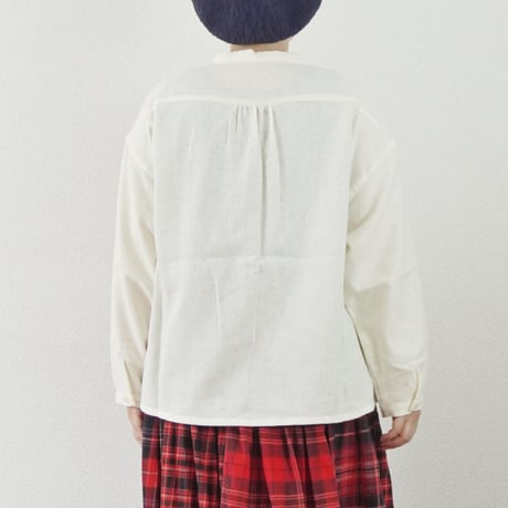 レディース＊ASCOT by Torinoco-アスコットバイトリノコ-コットンリネン フリルブラウス