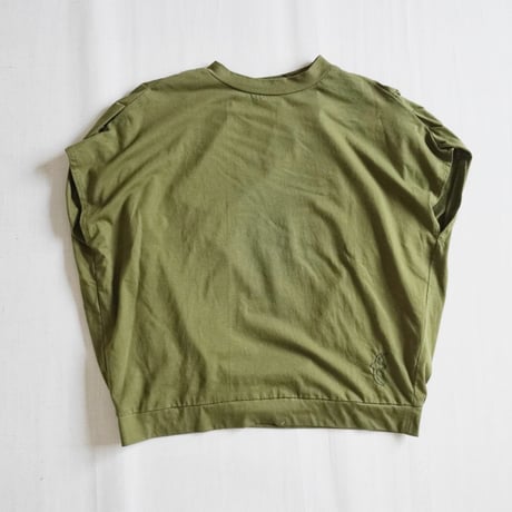 3色＊レディース＊SLOWHANDS-スローハンズ-POOFY Back-Gathered T-Shirt
