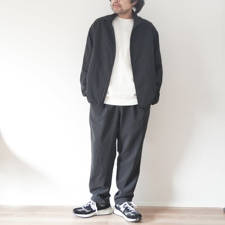 ＊ユニセックス＊LA MOND-ラモンド-STAND NECK SHARI BLOUSON/LM-O-124-SH ブラック