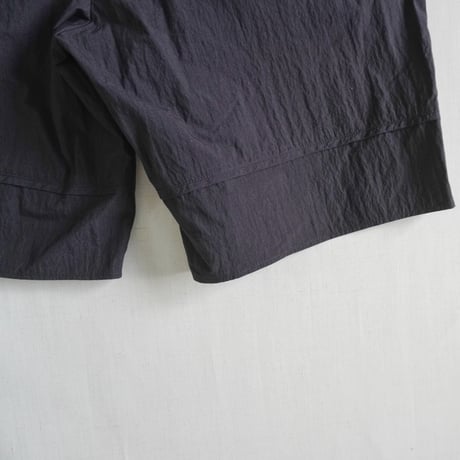＊ユニセックス＊LA MOND-ラモンド-Cotton/Nylon Poplin Shorts/ブラック/LM-P-129-TC