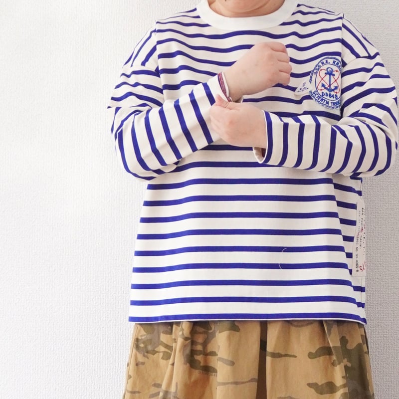再入荷2色レディース*快晴堂-HAYATE セーラーボーダー Tシャツ 再入荷2色レディース*快晴堂-HAYATE セーラーボーダー Tシャツ