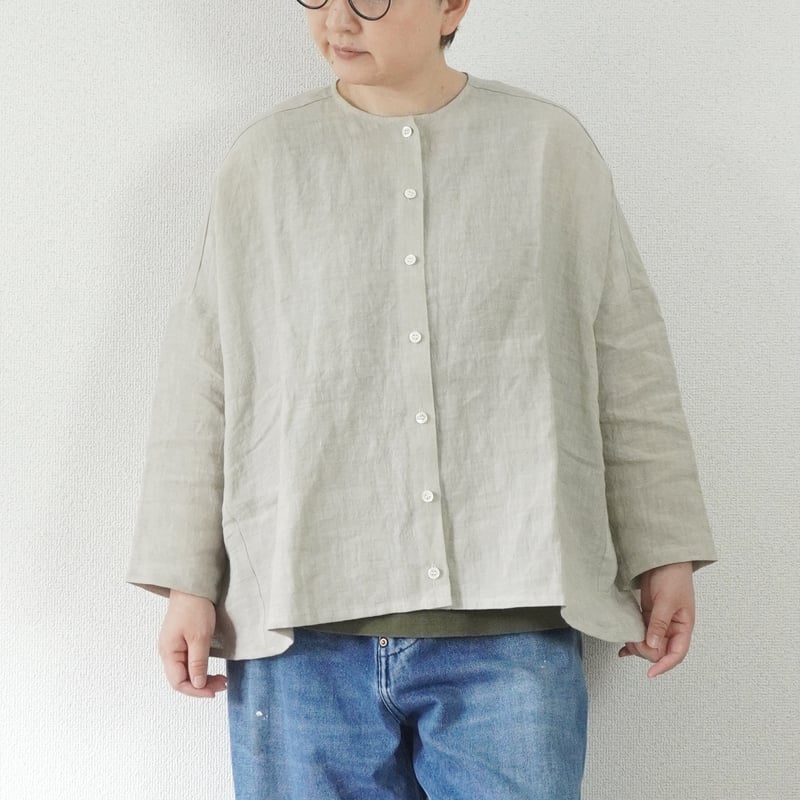 新品タグなし◯ R’IAM-PLAGE リネンバックスリットギャザーブラウス 新品タグなし◯ R'IAM-PLAGE リネンバックスリットギャザー