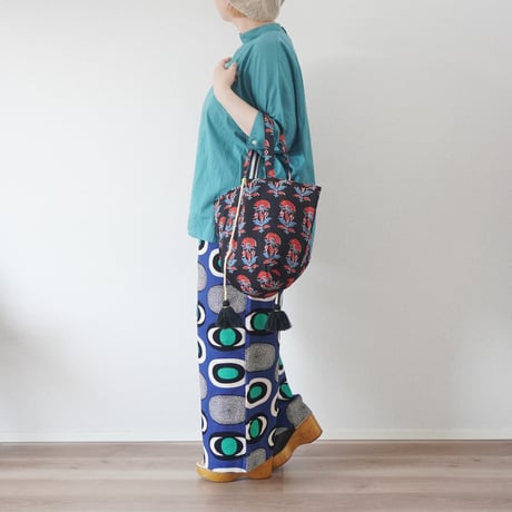 4色＊goods＊SLOWHANDS-スロウハンズ-MULTI STRIPE MESH  TOTE