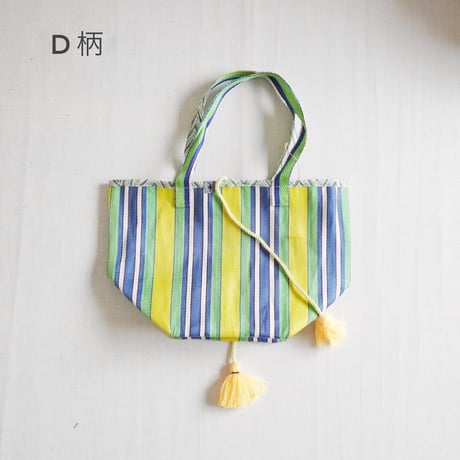 4色＊goods＊SLOWHANDS-スロウハンズ-MULTI STRIPE MESH  TOTE