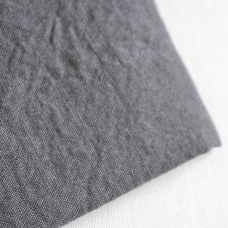 レディース＊Linen ya-リネンヤ-8分丈 ヨークワイドパンツ/チャコール