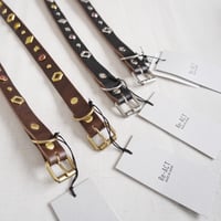 2色goods＊Re.ACT-Studs Narrow Belt/ブラック、ブラウン