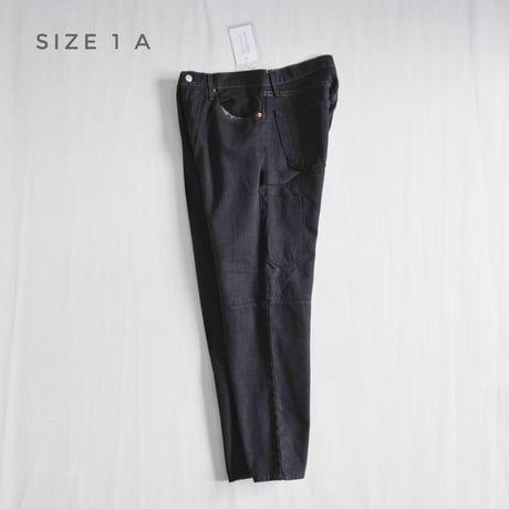 ＊ユニセックス＊YOUSED-ユーズド-DOUBLE BLACK PAINTER PANTS ブラック2度染めペインターパンツ