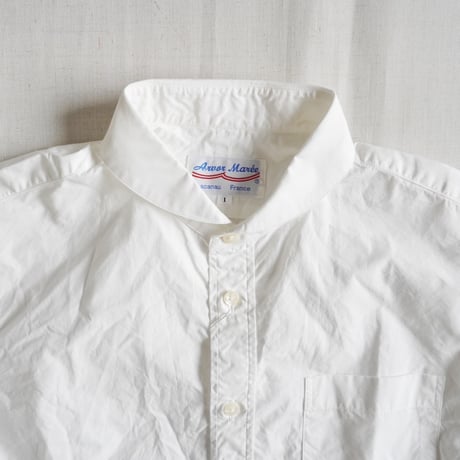ユニセックス ARVOR MAREE-アルボマレー-Relax SAILOR COLLAR L/S SHIRT Typewriter リラックスセーラーカラーシャツ
