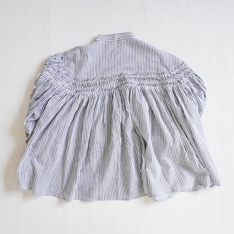 ＊レディース＊SLOWHANDS-スローハンズ-bolck stripe pin tuck clown shirts