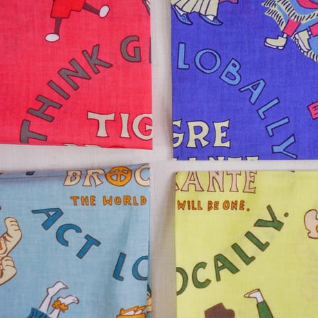 4色＊GOODS＊TIGRE BROCANTE-ティグルブロカンテ-THE WORLD WILL BE ONE ガーゼバンダナ