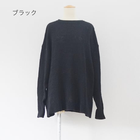 2色＊ユニセックス＊ORDINARY FITS-オーディナリーフィッツ-COTTON PULLOVER  KN005-125/ブラック、ベージュ