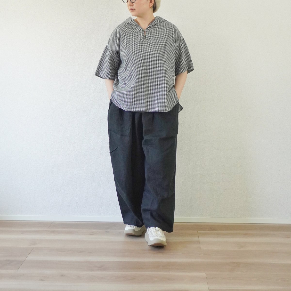 3色＊レディース＊快晴堂 -ふわふわタックパンツ 初秋まで着られる