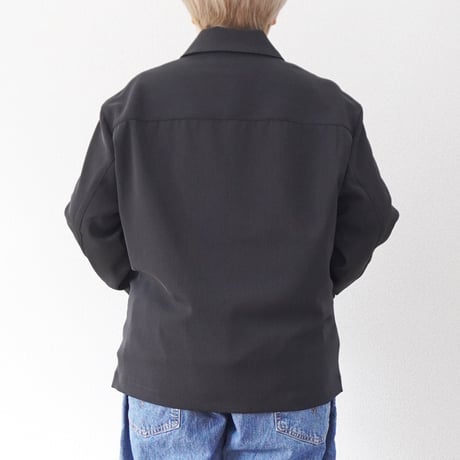 ＊ユニセックス＊LA MOND-ラモンド-TWILL TWIST SHORT JACKET/LM-S-099/フェードブラック