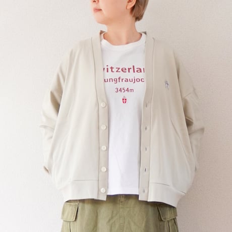 2色＊ユニセックス＊amne-アンヌ-CIRCULAR RIB Dalahäst cardigan
