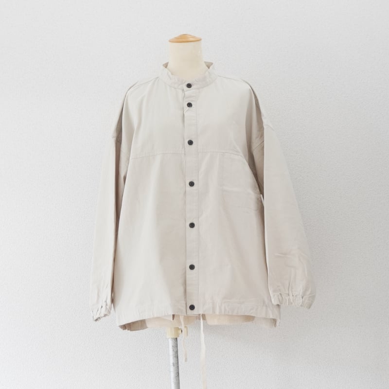 レディース＊prit-プリット-30/1カベ撚りドライツイル スタンドカラー