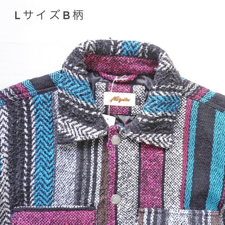 ユニセックス＊Nasngwam-ナスングワム-CHIEF JACKET/LサイズB柄