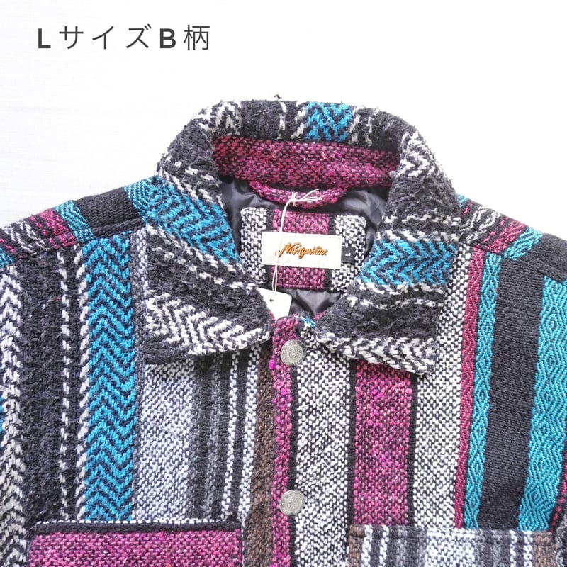 ユニセックス＊Nasngwam-ナスングワム-CHIEF JACKET/LサイズB柄 | 城下