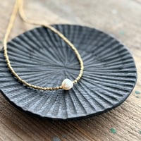 SLOWHANDS-スローハンズ-ネックレス　necklace beads with pearl