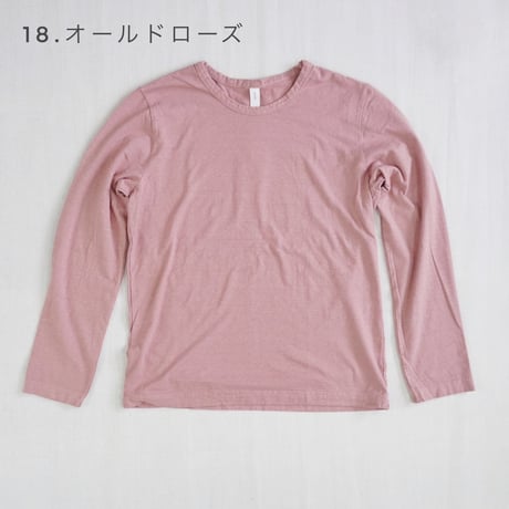3色＊レディース＊prit-30/1リサイクルムラ糸天竺 長袖クルーネックTシャツ P91650
