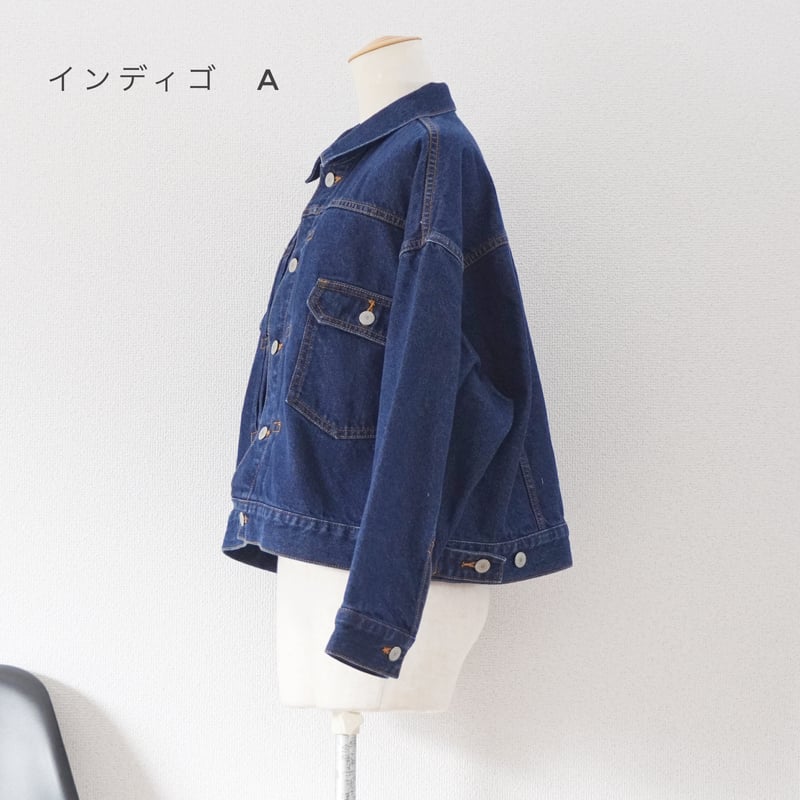 2色＊レディース＊ichi-イチ-ショート デニムジャケット 2nd