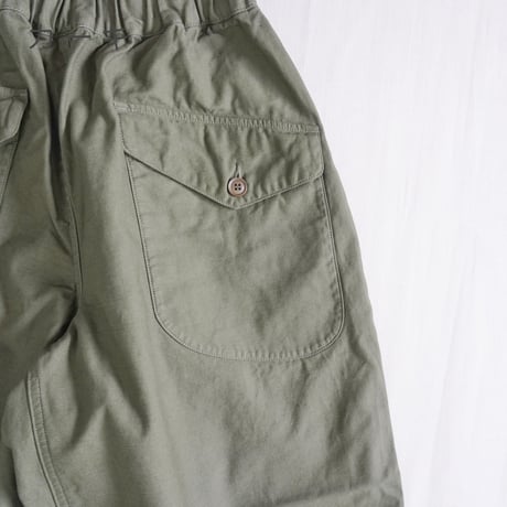 2色＊ユニセックス＊TIGRE BROCANTE-ティグルブロカンテ-バックサテンカーゴキュロットパンツ